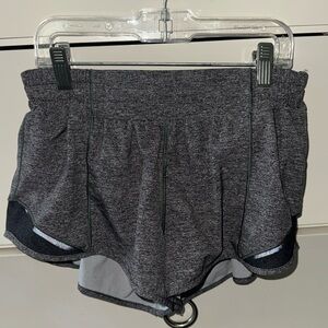 Lululemon Hotty Hot Low-Rise Shorts- Grey, Size 6